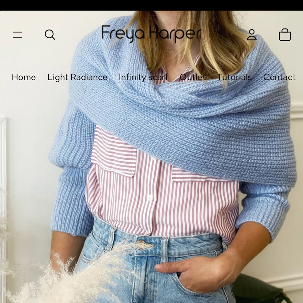 Freya Harper Green Women's Scarf Sweater OZFA
